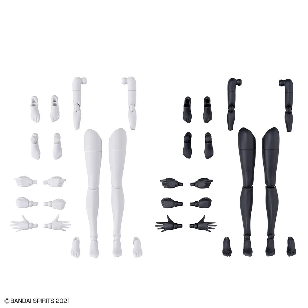 Bandai 5065100 Option Body Part Arm Parts and Leg parts White and Black 30MS - Image 14
