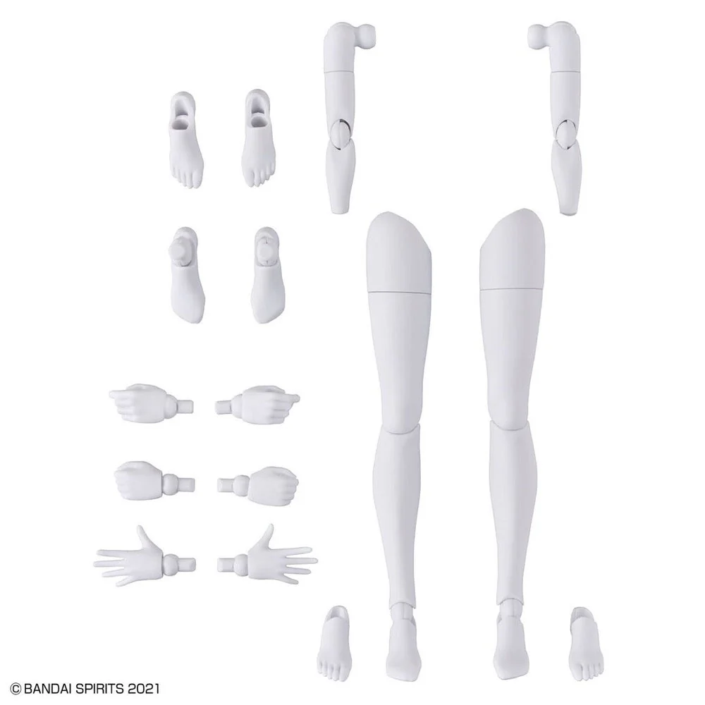 Bandai 5065100 Option Body Part Arm Parts and Leg parts White and Black 30MS - Image 3