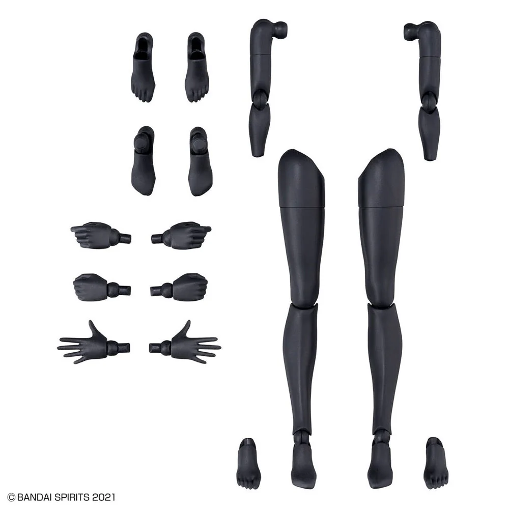Bandai 5065100 Option Body Part Arm Parts and Leg parts White and Black 30MS - Image 4
