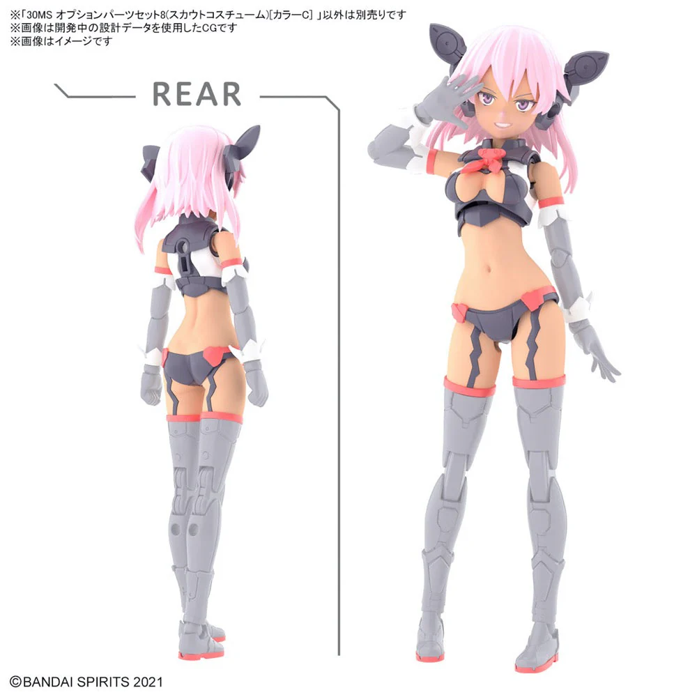Bandai 5065432 30MS Option Parts Set 8 (Scout Costume) [Color C] - Image 15