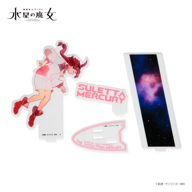 Bandai 5065607 Art Acrylic Stand Suletta Mercury Gundam The Witch From Mercury - Image 2