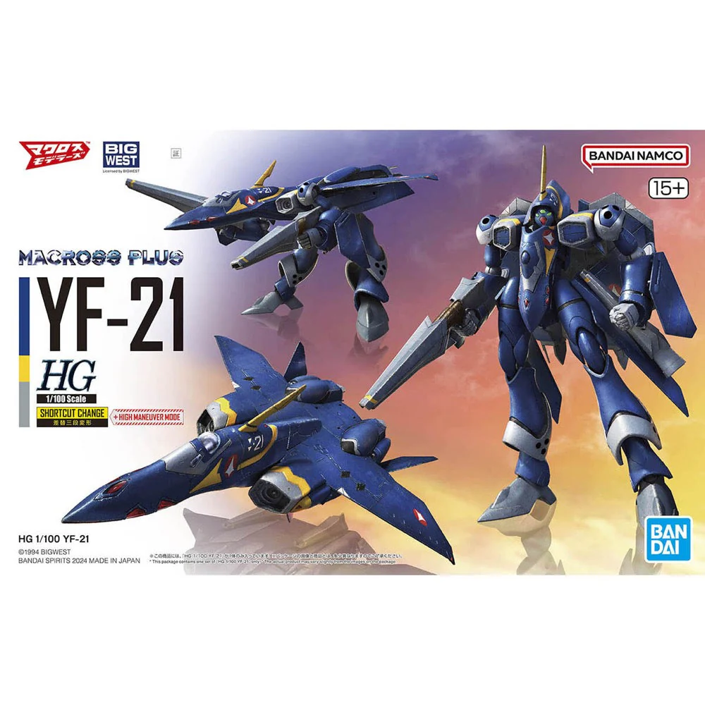 Bandai 50662801 HG 1/100 YF-21 Macross
