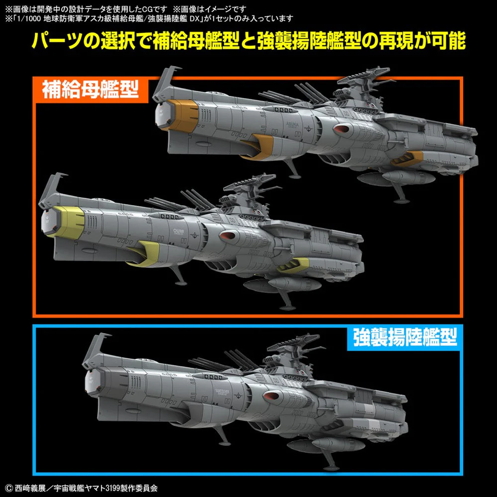 Bandai 50663811 1/1000 EFCF Asuka Class Fast Combat Support Tender/Amphibious Assault Ship DX - Image 4