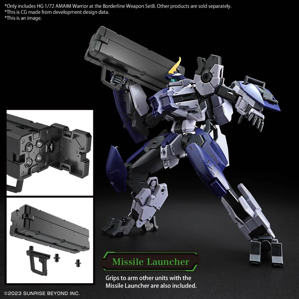 Bandai 5066387 HG 1/72 Amaim Warrior At The Borderline Weapon Set8 - Image 4