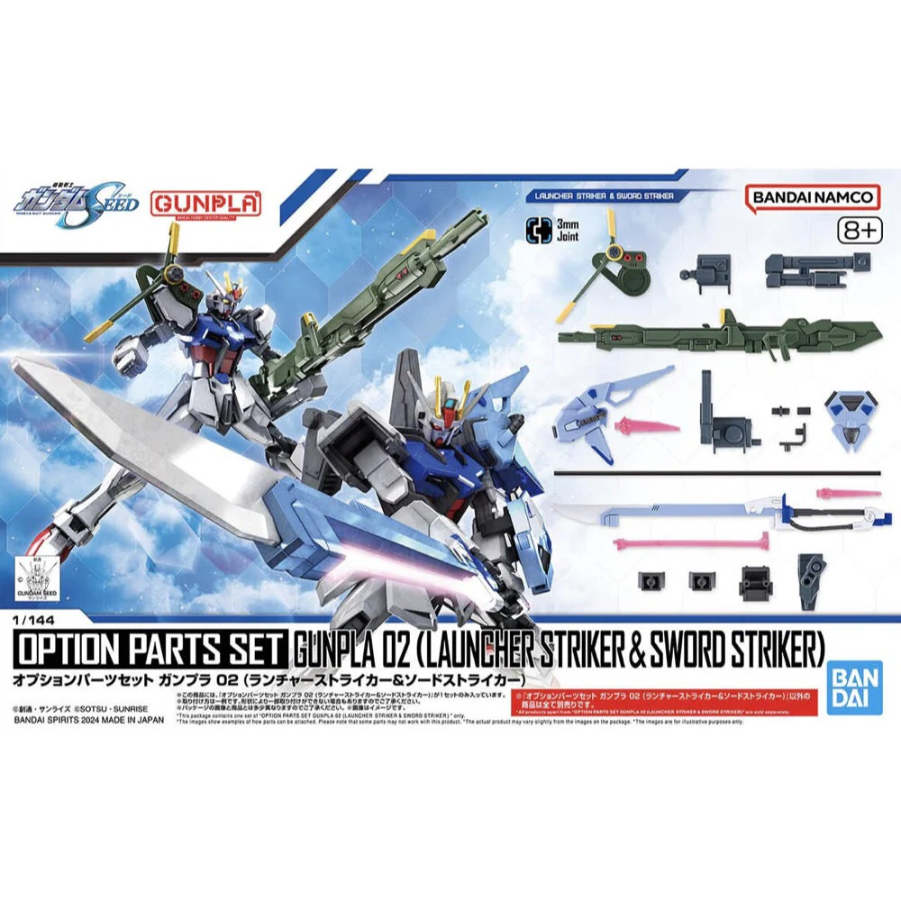 Bandai 5066693 1/144 Option Parts Set Gunpla 02 (Launcher Striker & Sword Striker)