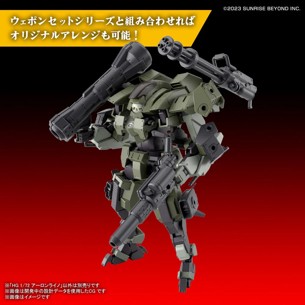 Bandai 5066705 HG 1/72 Aaron Rhino - Image 10