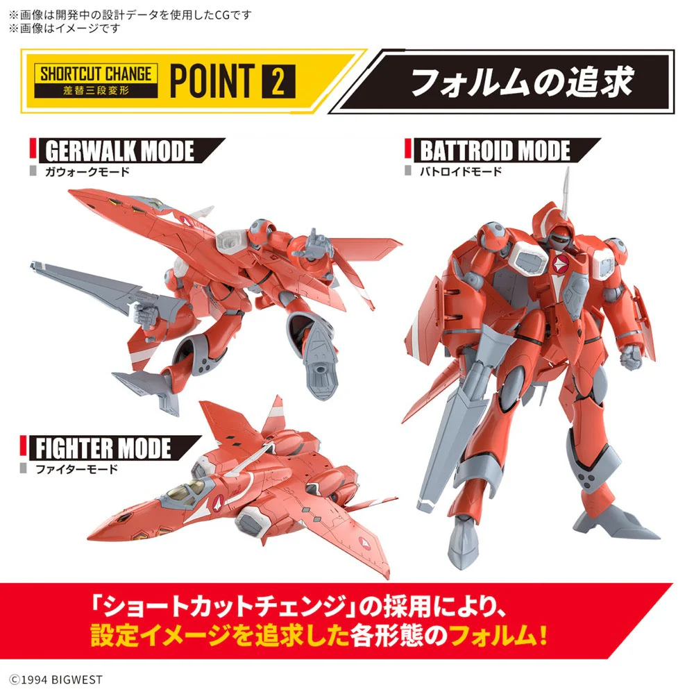 Bandai 5068324 HG 1/100 VF-22S Sturmvogel II (Milia Farina Jenius Use) - Image 6