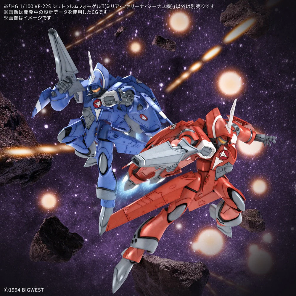Bandai 5068324 HG 1/100 VF-22S Sturmvogel II (Milia Farina Jenius Use) - Image 9