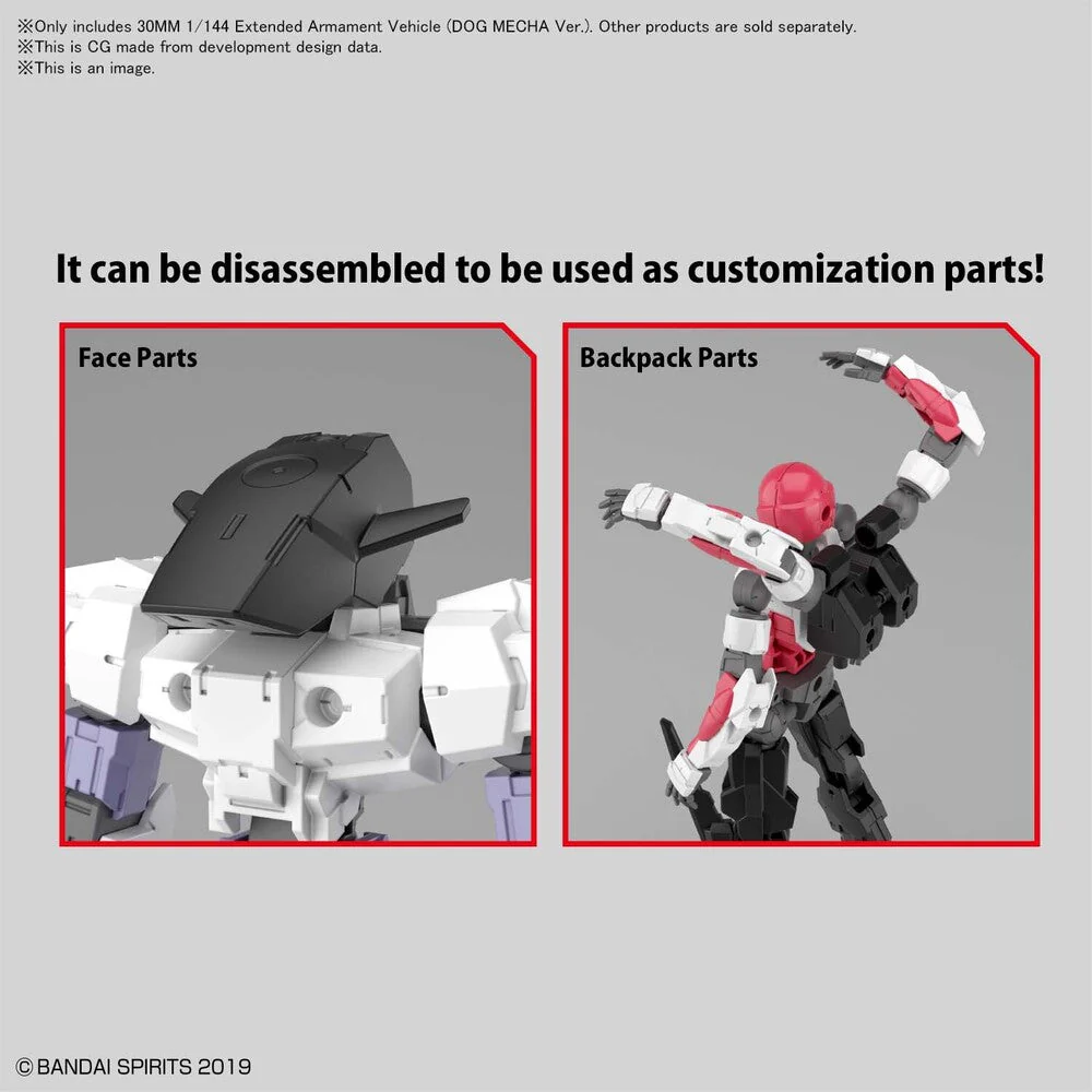 Bandai 5061995 1/144 Extended Armament Vehicle Dog Mecha Version 30MM - Image 11