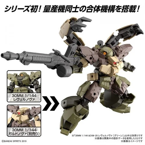 Bandai 5063385 1/144 bEXM-28 Revernova Green 30MM - Image 15
