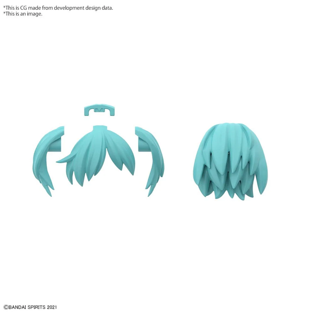 Bandai G5063780 Option Hair Style Parts Vol.5 All 4 Types 30MS - Image 18
