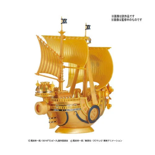 Bandai 50557211 Thousand Sunny Commemorative Color Film Gold Version One Piece Grand Ship Collection - Image 3