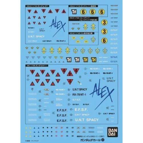 Bandai 50611481 53 HGUC 0800 Series Federation Gundam Decal