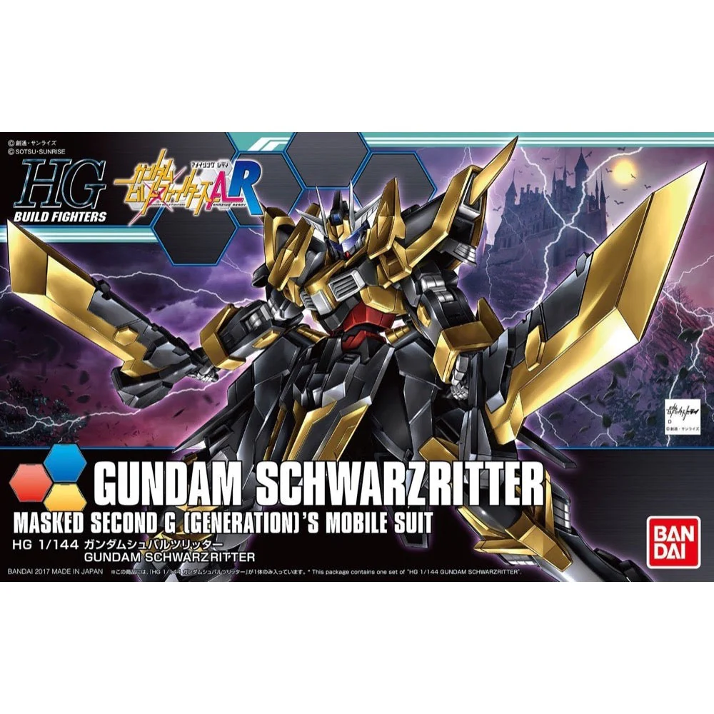 Bandai 5058252 HG 1/144 Schwarzritter Gundam Build Fighters