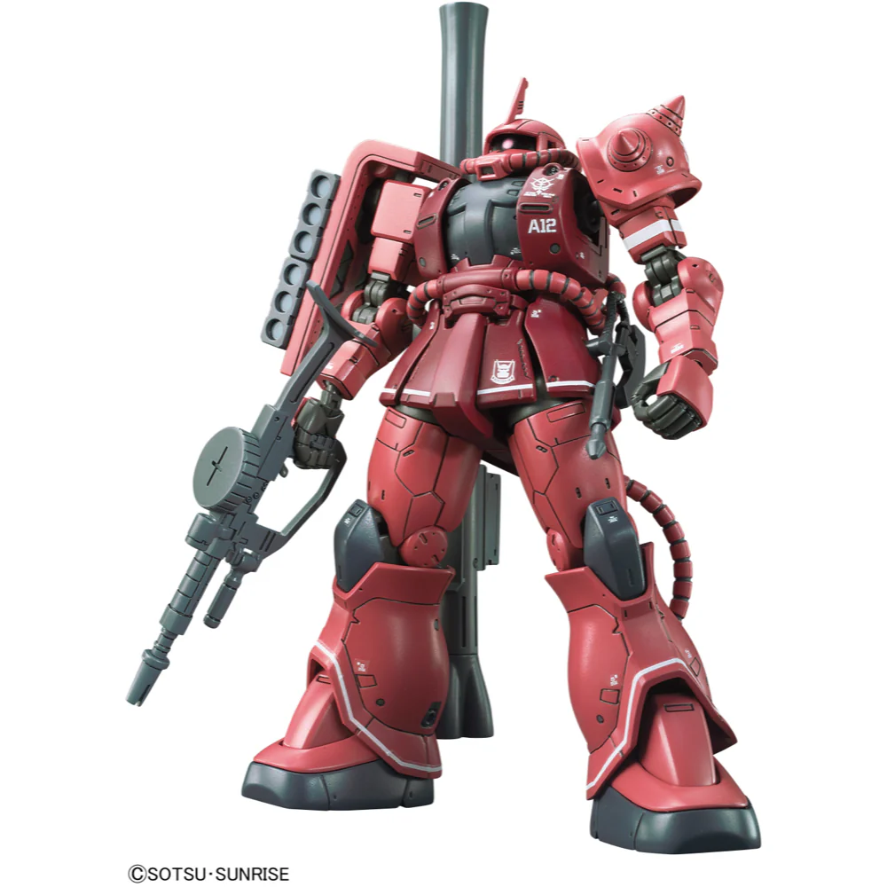 Bandai 5057656 HG 1/144 MS-06S Zaku Principality of Zeon Char Aznables Mobile Suits Red Comet Ver Gundam - Image 2