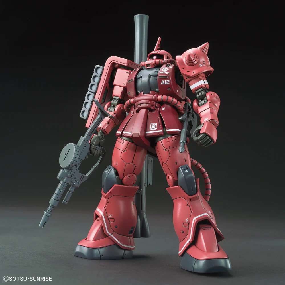 Bandai 5057656 HG 1/144 MS-06S Zaku Principality of Zeon Char Aznables Mobile Suits Red Comet Ver Gundam - Image 3