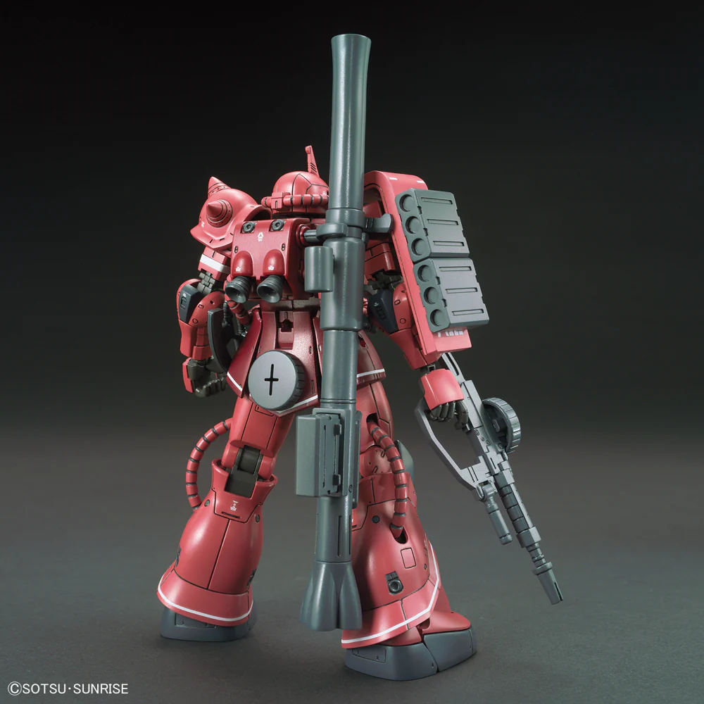 Bandai 5057656 HG 1/144 MS-06S Zaku Principality of Zeon Char Aznables Mobile Suits Red Comet Ver Gundam - Image 4