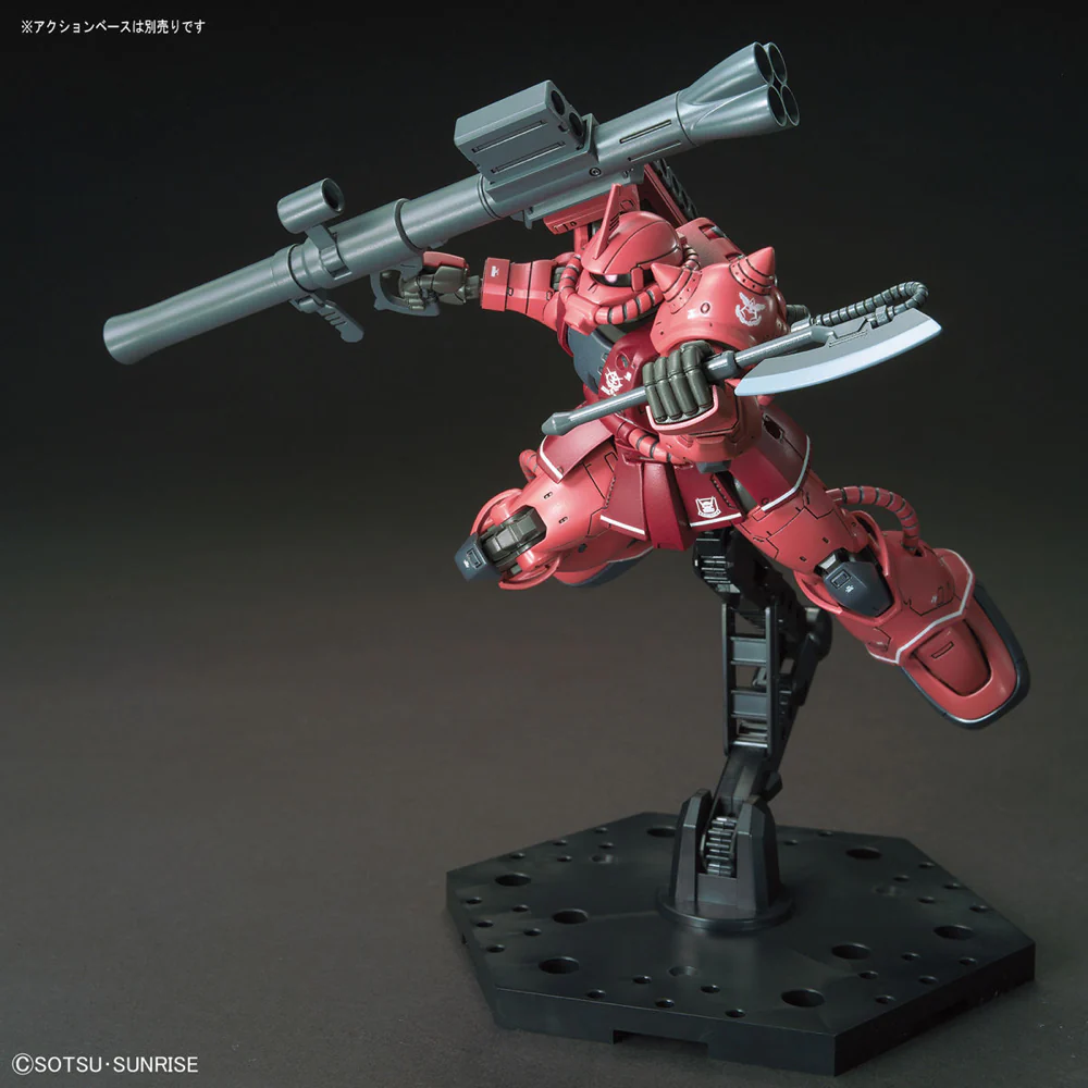 Bandai 5057656 HG 1/144 MS-06S Zaku Principality of Zeon Char Aznables Mobile Suits Red Comet Ver Gundam - Image 8