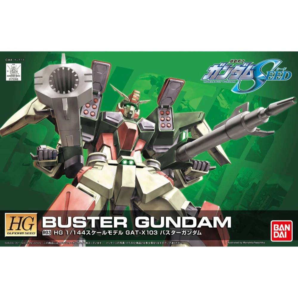 Bandai 5060360 HG 1/144 R03 Buster Gundam Seed