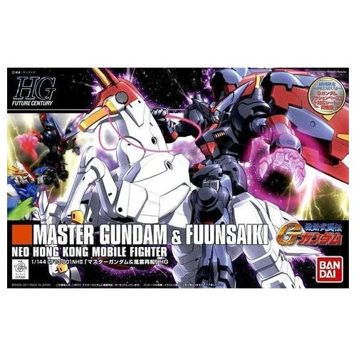 Bandai 5057747 HGFC 1/144 Master Gundam And Fuunsaiki G Gundam