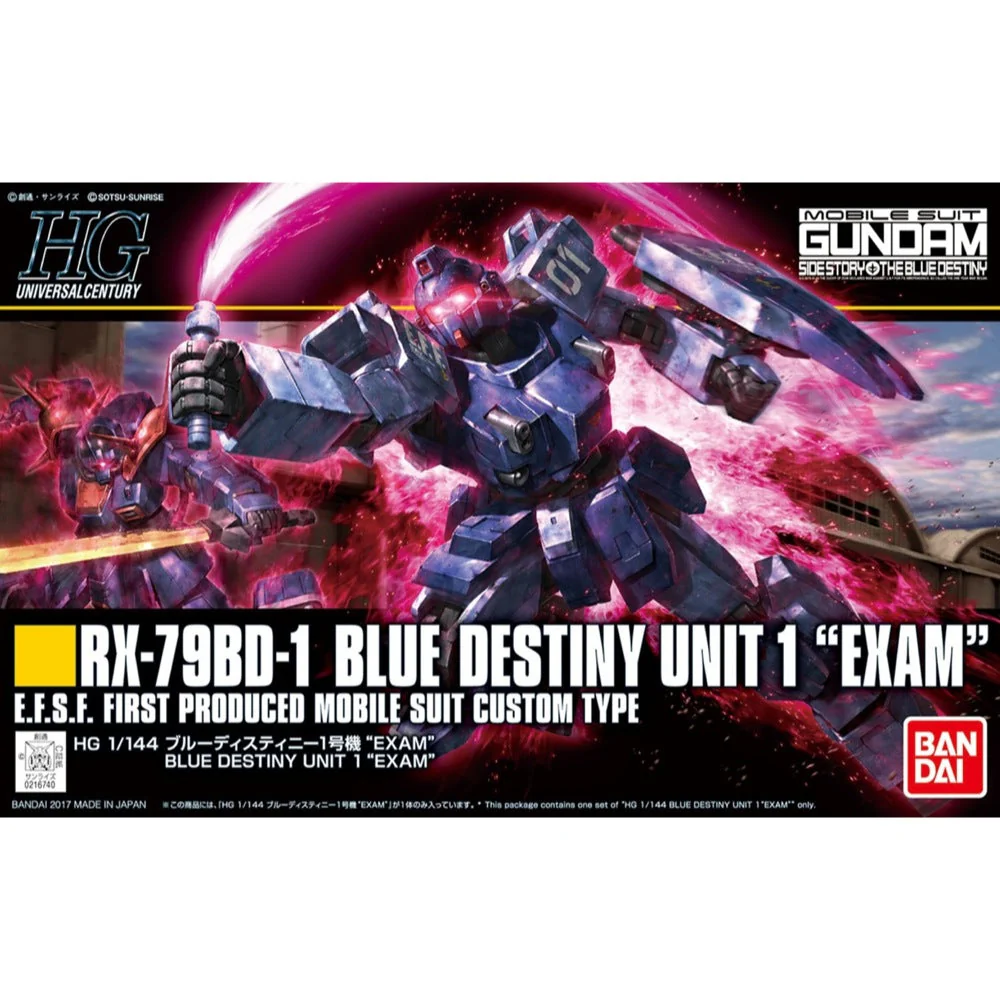 Bandai 5058268 HGUC 1/144 Blue Destiny Unit 1 Exam Gundam Side Story