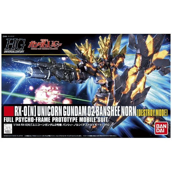 Bandai 5058780 HG 1/144 Unicorn Gundam 02 Banshee Norn (Destroy Mode)