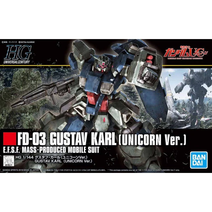 Bandai 5056751 HGUC 1/144 Gustav Karl Unicorn Version Gundam UC