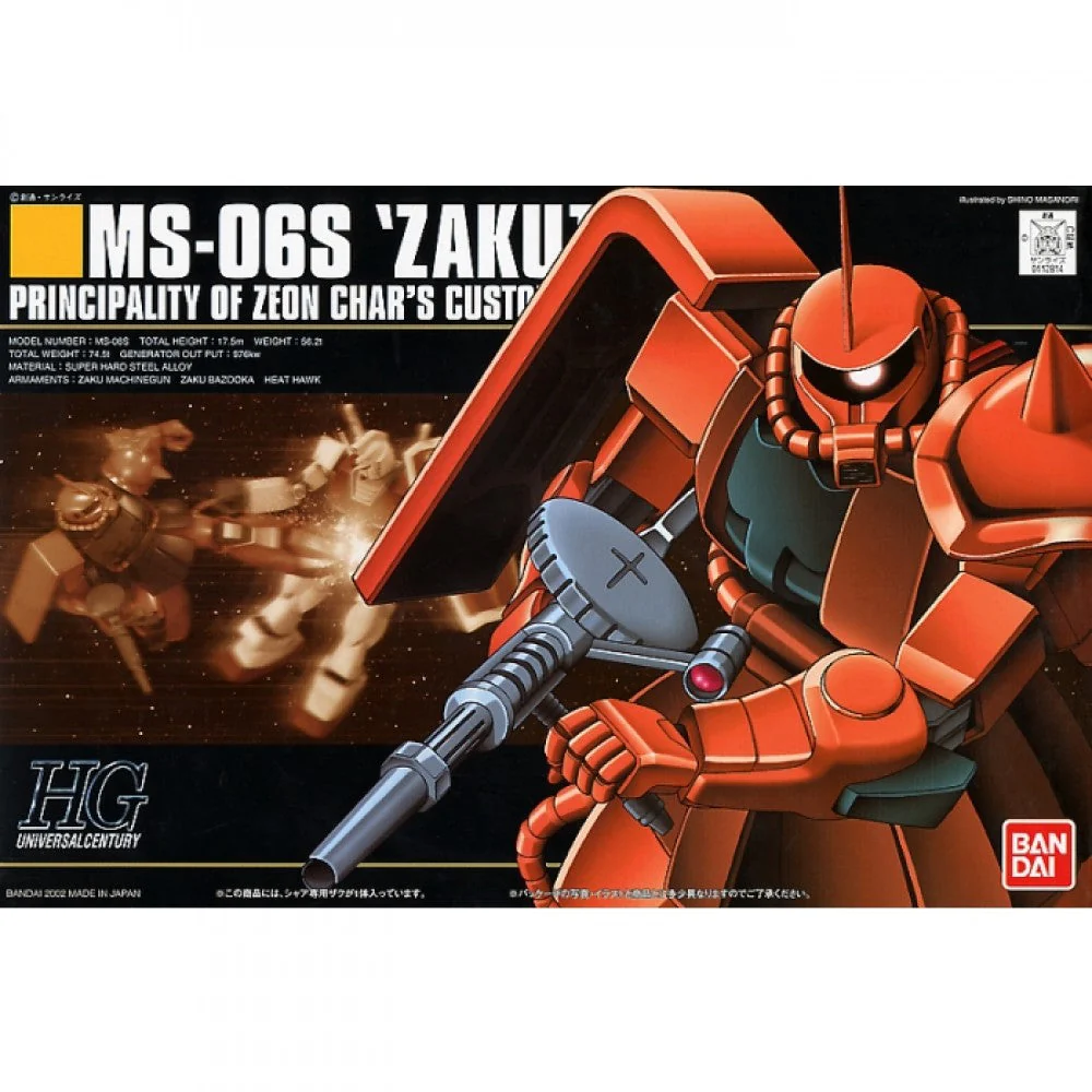 Bandai 5058888 HGUC 1/144 MS-06S Zaku II Gundam