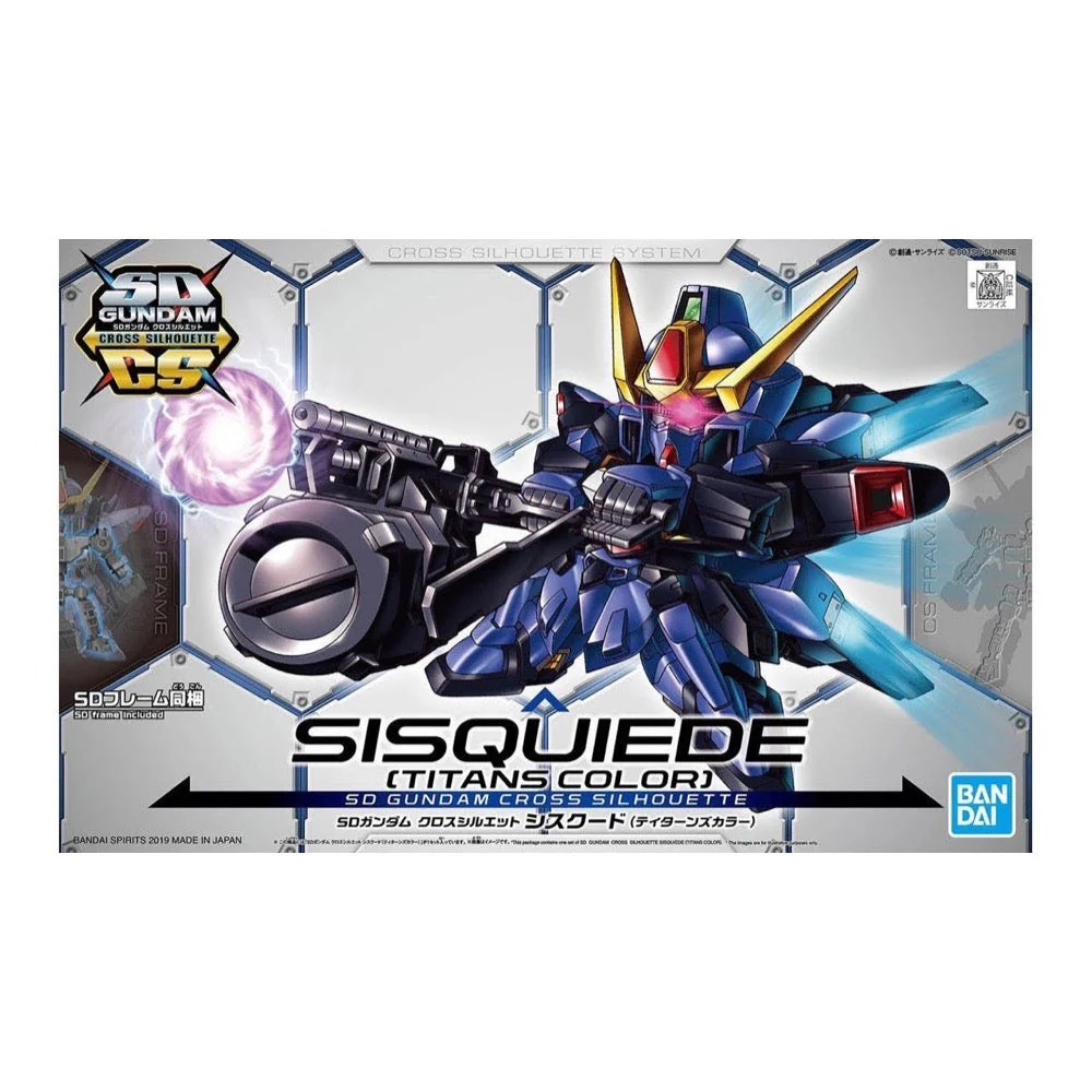 Bandai 5057010 SD Gundam Cross Silhouette Sisquiede Titans Colours