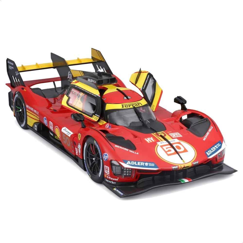Bburago 16303 1/18 2024 Ferrari 499P Le Mans Hypercar WEC 24 hour Champion No.50 - Image 2