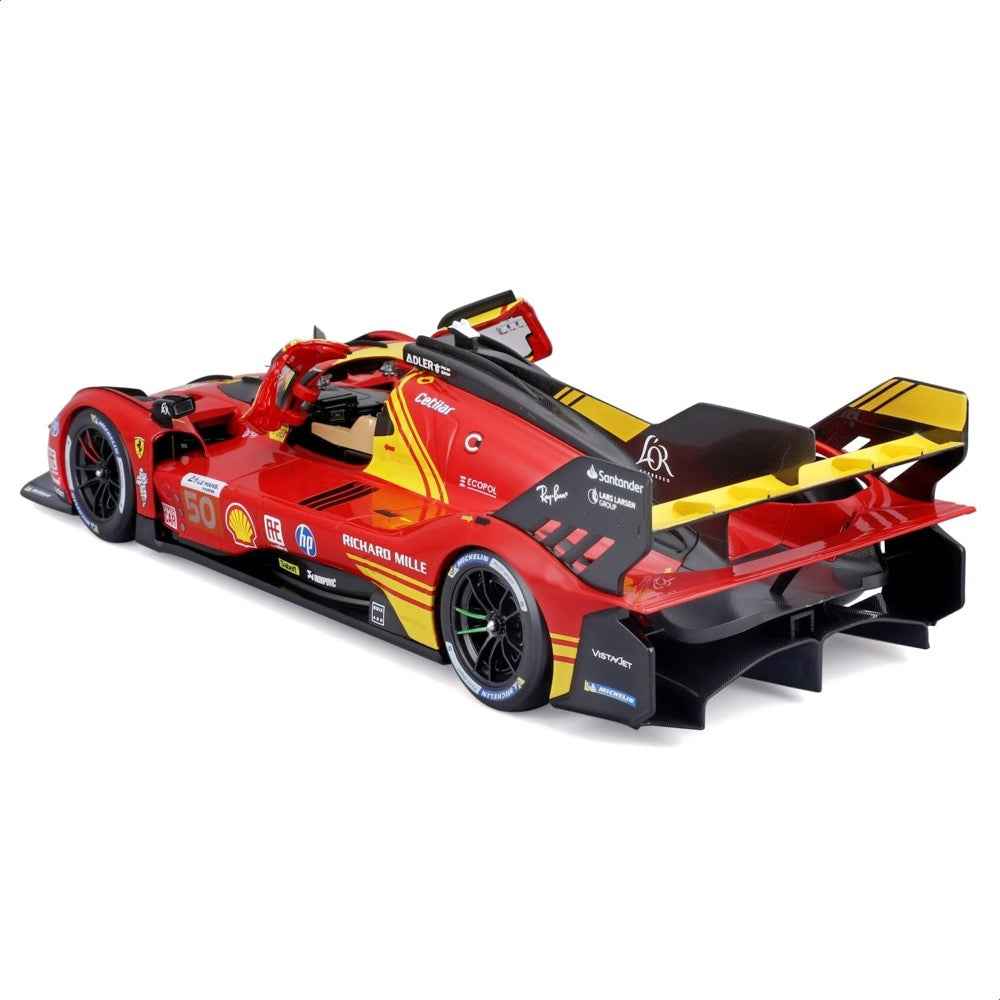 Bburago 16303 1/18 2024 Ferrari 499P Le Mans Hypercar WEC 24 hour Champion No.50 - Image 3