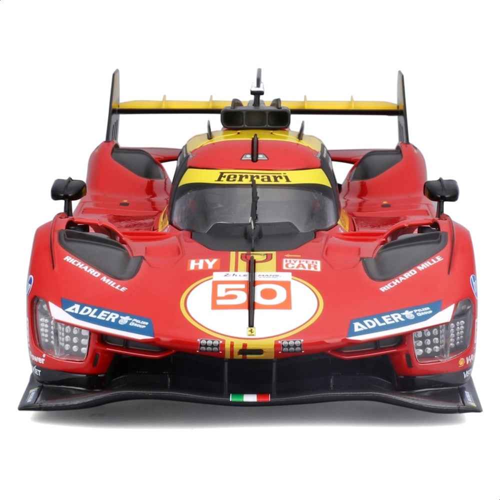 Bburago 16303 1/18 2024 Ferrari 499P Le Mans Hypercar WEC 24 hour Champion No.50 - Image 4
