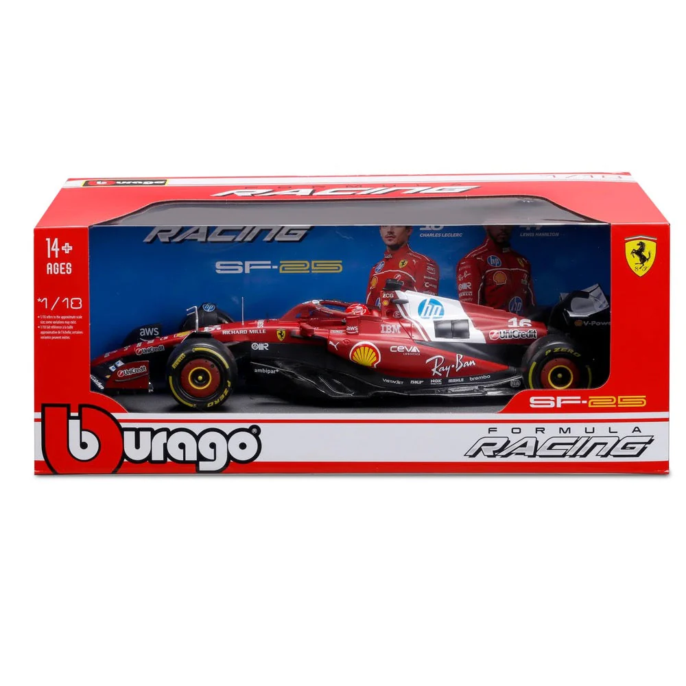 Bburago 16816L 1/18 Ferrari SF-25 No.16 Charles Leclerc - Image 6