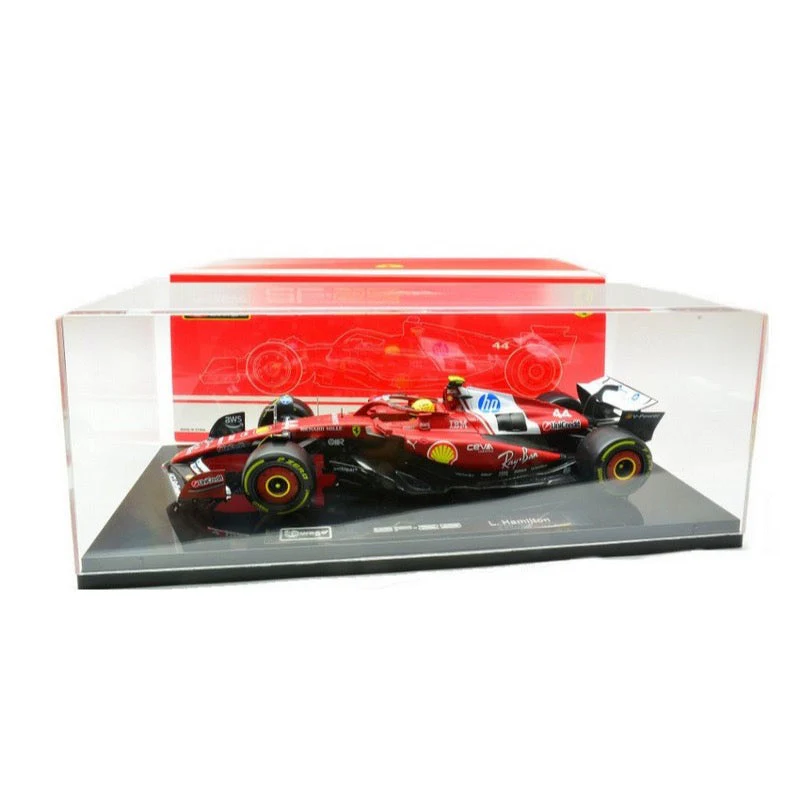 Bburago 16822H 1/18 Ferrari SF-25 No.44 Lewis Hamilton with Showcase - Image 2
