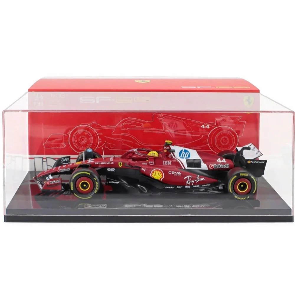 Bburago 16822L 1/18 Ferrari SF-25 No.16 Charles Leclerc with Showcase - Image 2