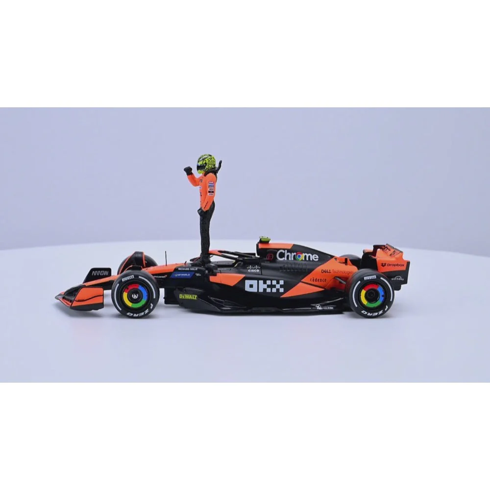 Bburago 28040N 1/24 McLaren MCL38 2024 No.4 Lando Norris with Figure - Image 3