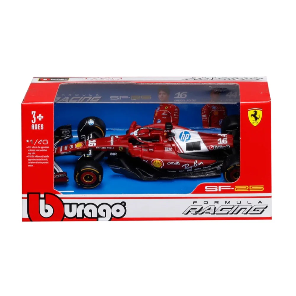 Bburago 36853L 1/43 Ferrari  SF-25 No.16 Charles Leclerc - Image 5