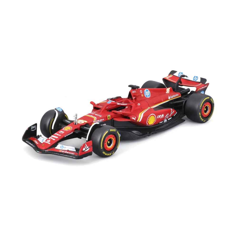 Bburago 36862 1/43 2024 Ferrari No.16 Charles Leclerc Pit Pass Competition Set - Image 7