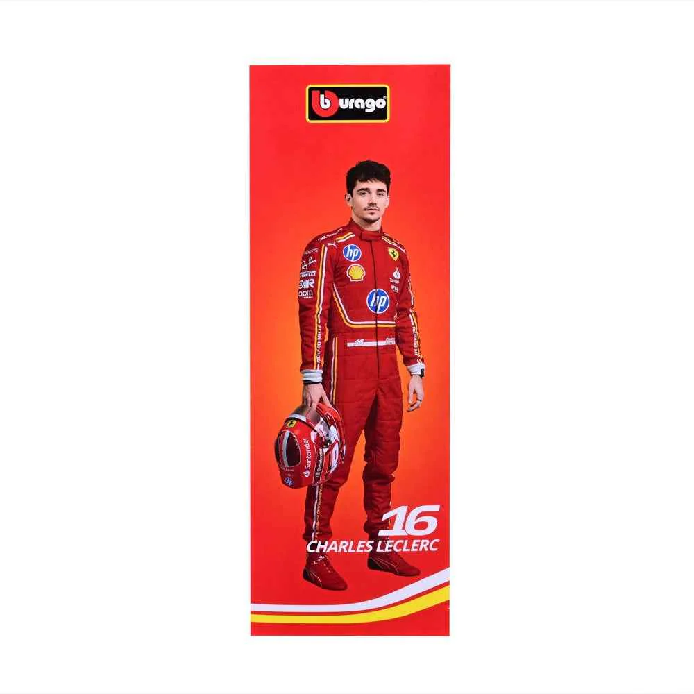 Bburago 36862 1/43 2024 Ferrari No.16 Charles Leclerc Pit Pass Competition Set - Image 9