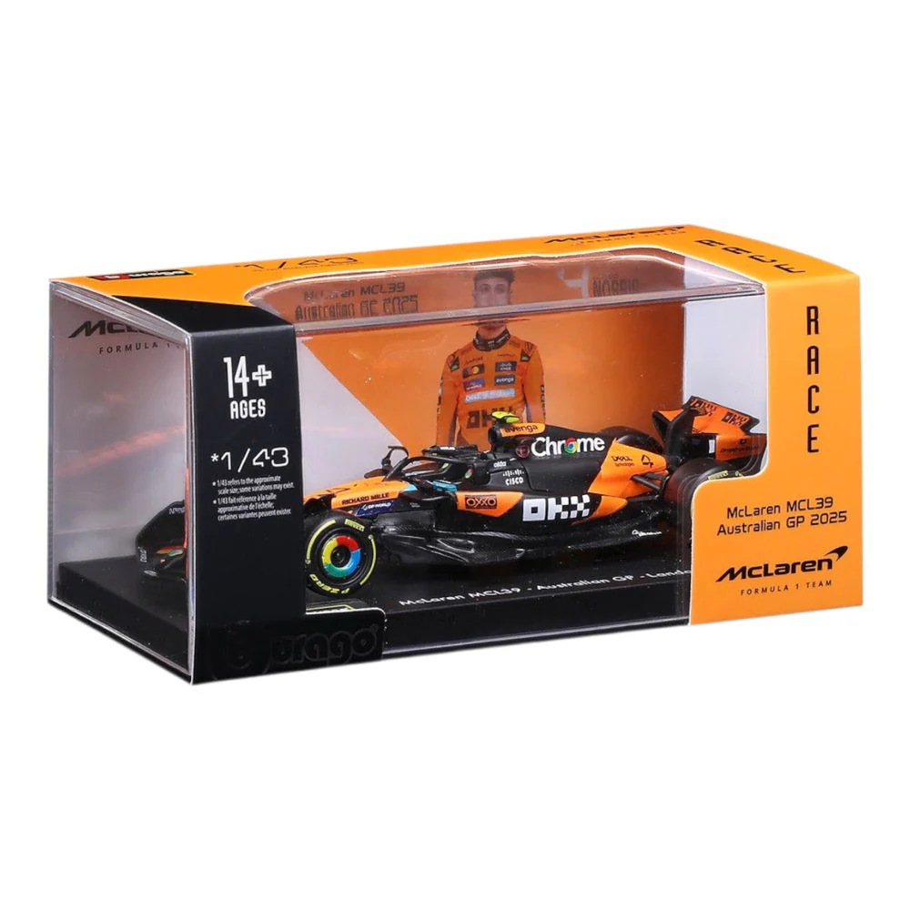 Bburago 38248N 1/43 McLaren MCL 39 No.4 Lando Norris - Image 4