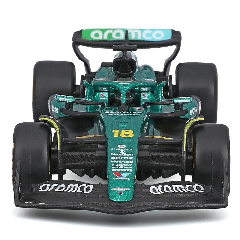 Bburago 38251S 1/43 Aston Martin AMR 25 No.18 Lance Stroll with Helmet and Showcase - Image 2