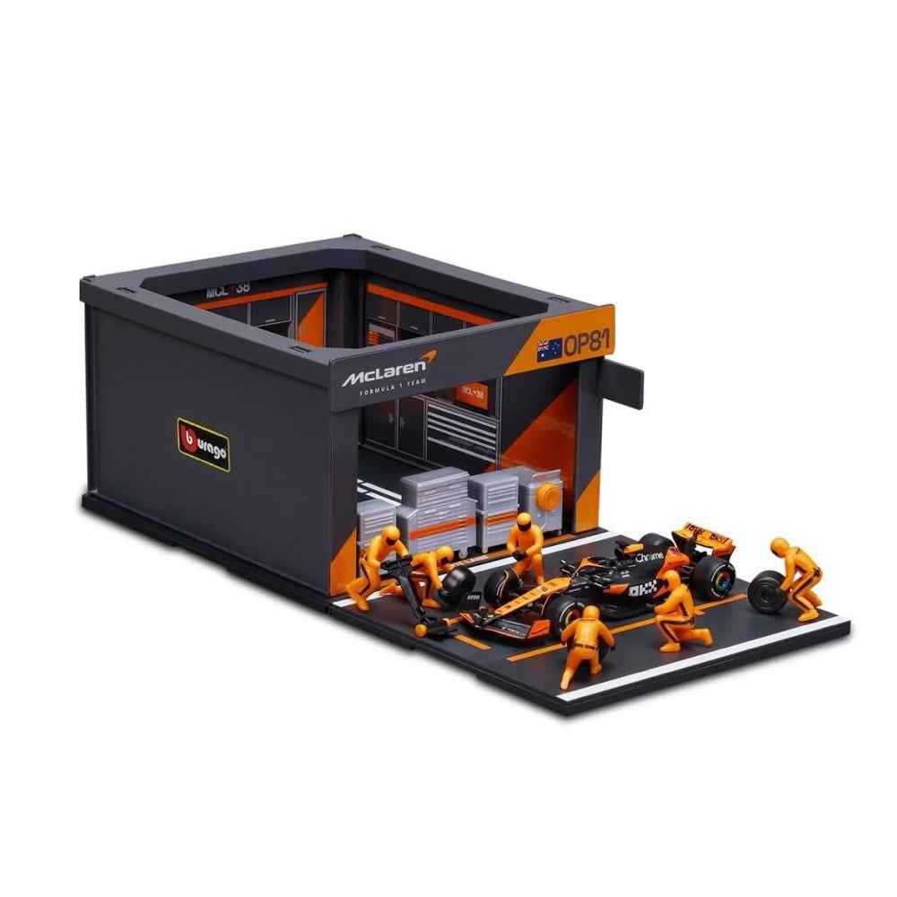 Bburago 38451 1/43 2024 No.81 Oscar Piastri McLaren Pit Pass Competition Set - Image 3