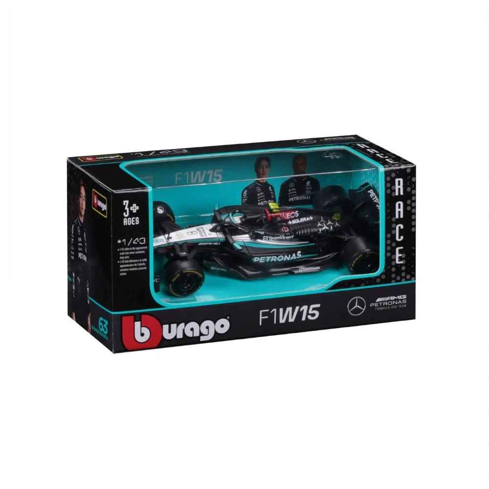 Bburago 8208H 1/43 2024 F-1 Mercedes-AMG W15 No.44 Hamilton - Image 7