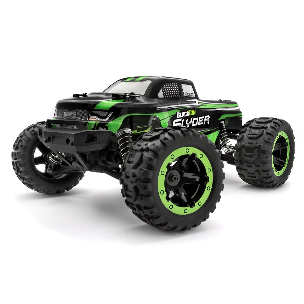 BlackZon Slyder MT 1/16 4WD Brushed Electric RC Monster Truck Green BZ540100