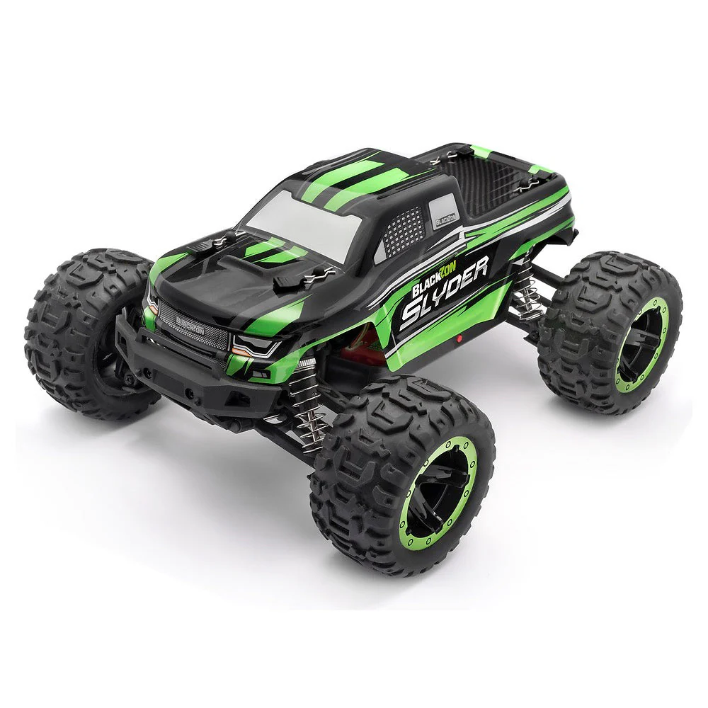 BlackZon Slyder MT 1/16 4WD Brushed Electric RC Monster Truck Green BZ540100 - Image 2