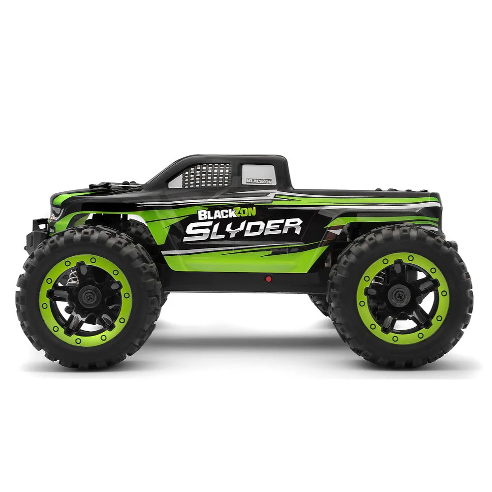 BlackZon Slyder MT 1/16 4WD Brushed Electric RC Monster Truck Green BZ540100 - Image 4
