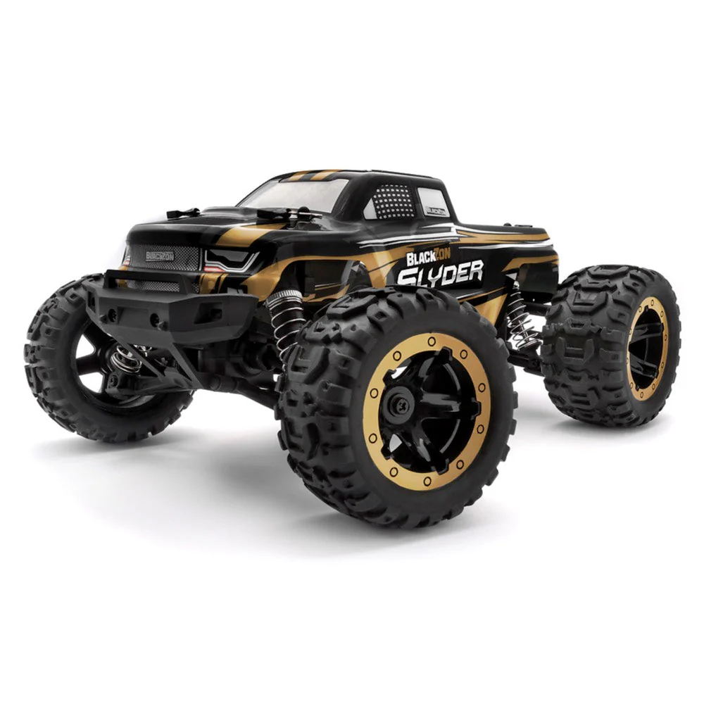 BlackZon Slyder MT 1/16 4WD Brushed Electric RC Monster Truck Gold BZ540101