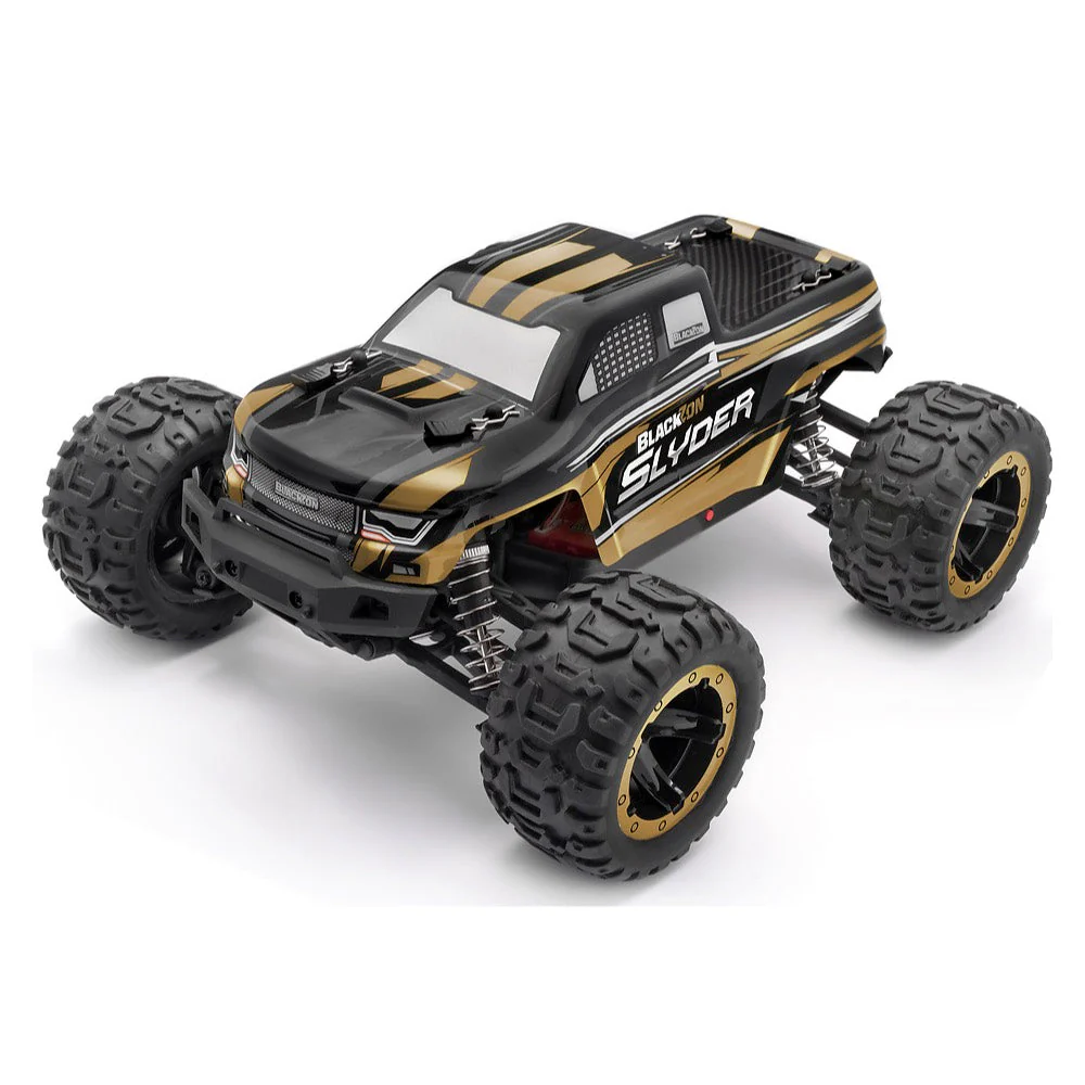 BlackZon Slyder MT 1/16 4WD Brushed Electric RC Monster Truck Gold BZ540101 - Image 2