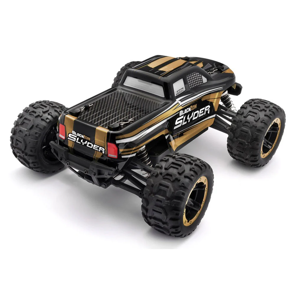 BlackZon Slyder MT 1/16 4WD Brushed Electric RC Monster Truck Gold BZ540101 - Image 3