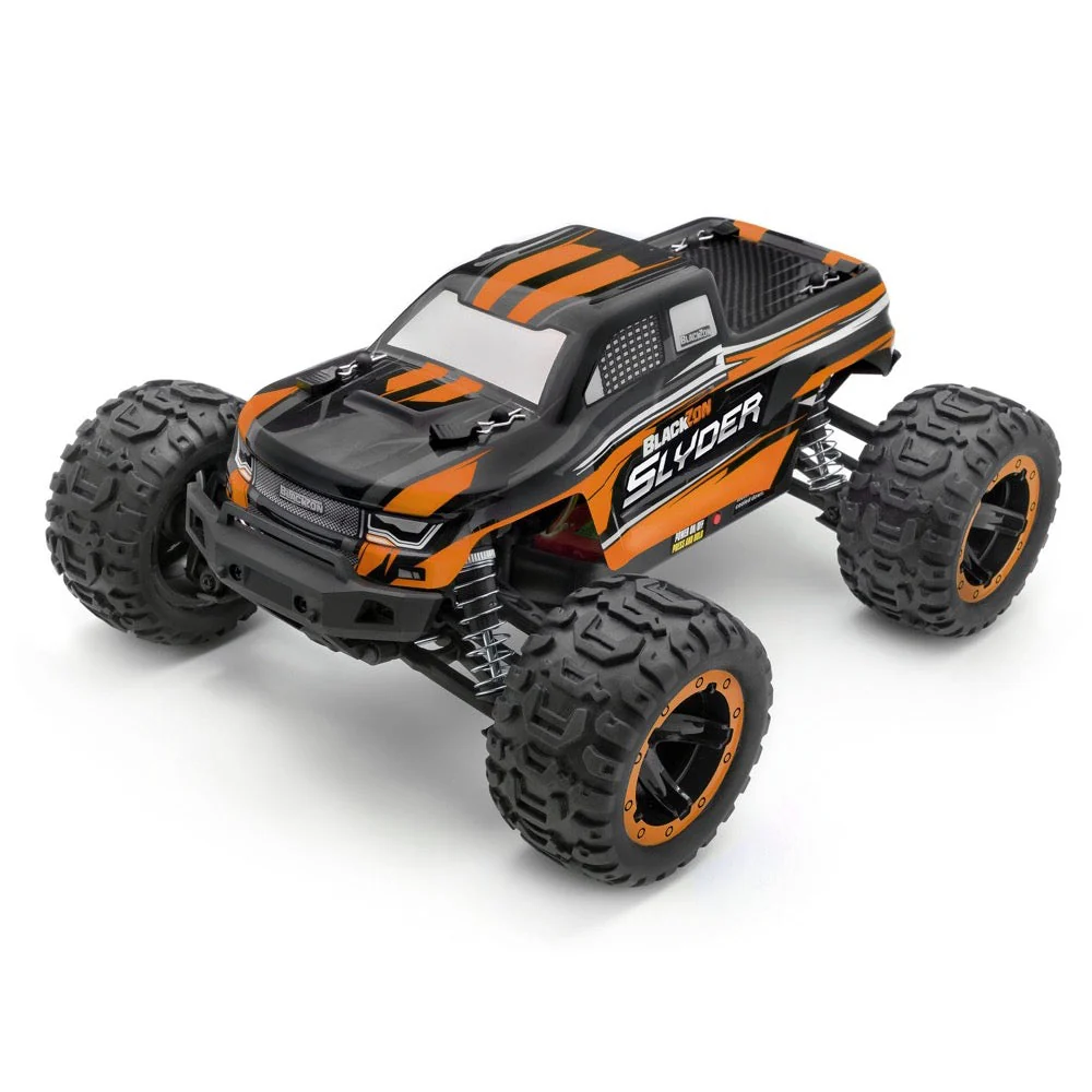 BlackZon Slyder MT 1/16 4WD Brushed Electric RC Monster Truck Orange BZ540099 - Image 2